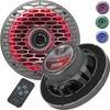 STX Audio MX65.2G 6.5-Inch 2-Way RGB LED Marine Coaxial Speakers,