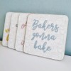 Crumbs by Collette Baking Pun Coasters - Boxed Gift Set