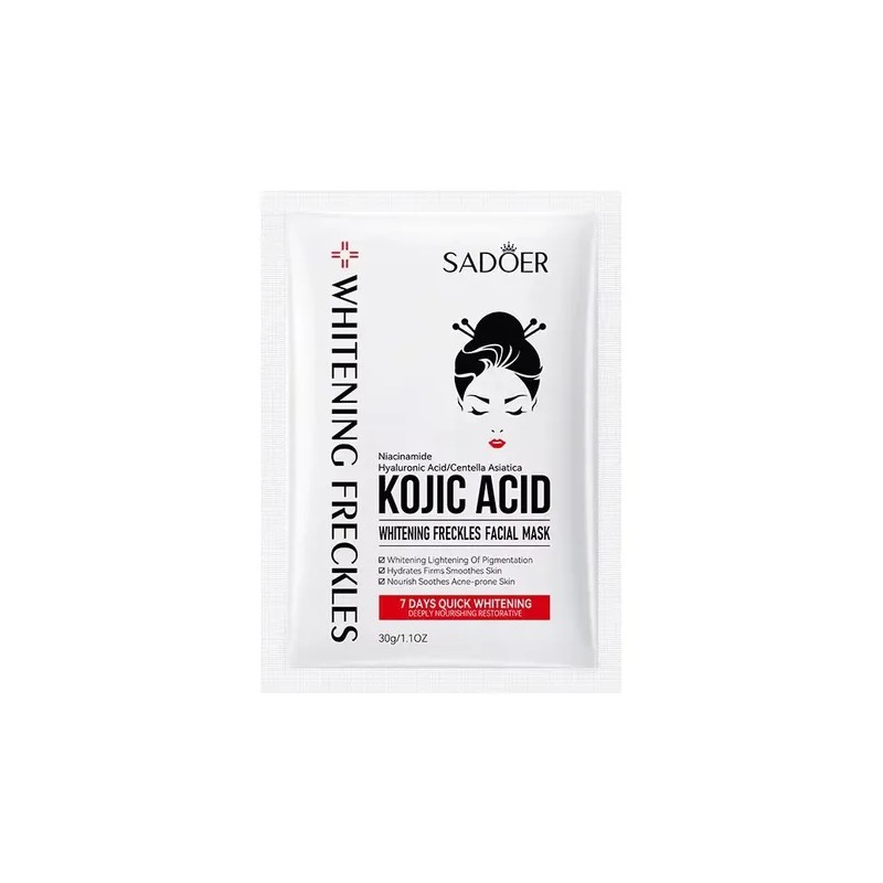 Crema Facial Ácido Kójico + Mascarillas, Manchas Paño Y Sol
