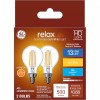 GE Relax 60w Clear EQ A15 Soft White Candelabra Base