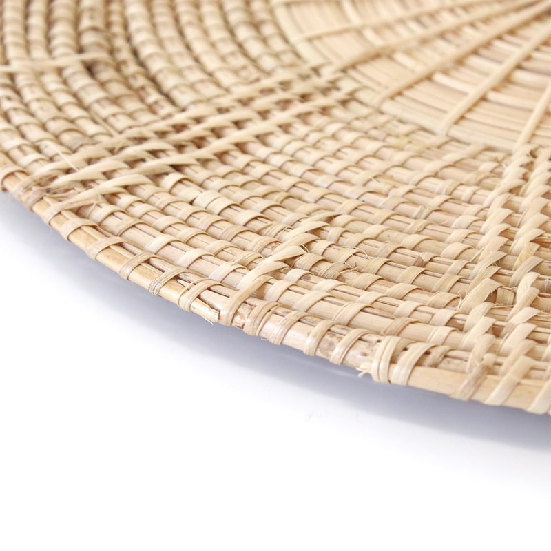 rattan round lunch mat