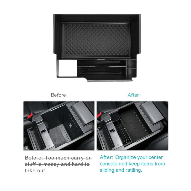 CDEFG for 2024 Explorer Center Console Organizer Tray Compatible with