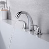 sumerain 2 Handle Widespread Roman Tub Faucet with Valve Chrome
