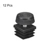uxcell 12Pcs Inserts for Square Tubes with Leveling Feet, for
