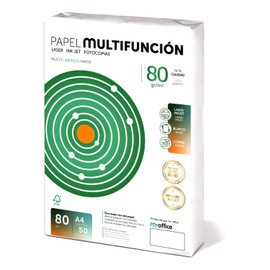 m-office - Fogli A4 80g 50 fogli, Carta Multiuso per Stampante, per Stampanti Laser e a Getto d'Inchiostro, Fotocopiatrice, Fax, Uso Ufficio e Materiale Scolastico, Confezione (50 Fogli 80g)