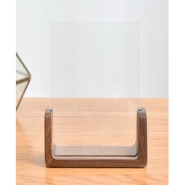 marysgift Frames 6x8 Photo Frames with Mount Solid Wood 6x8 Picture Frames for Wall or Tabletop with Safe Perspex - 6 x 8, Walnut 2