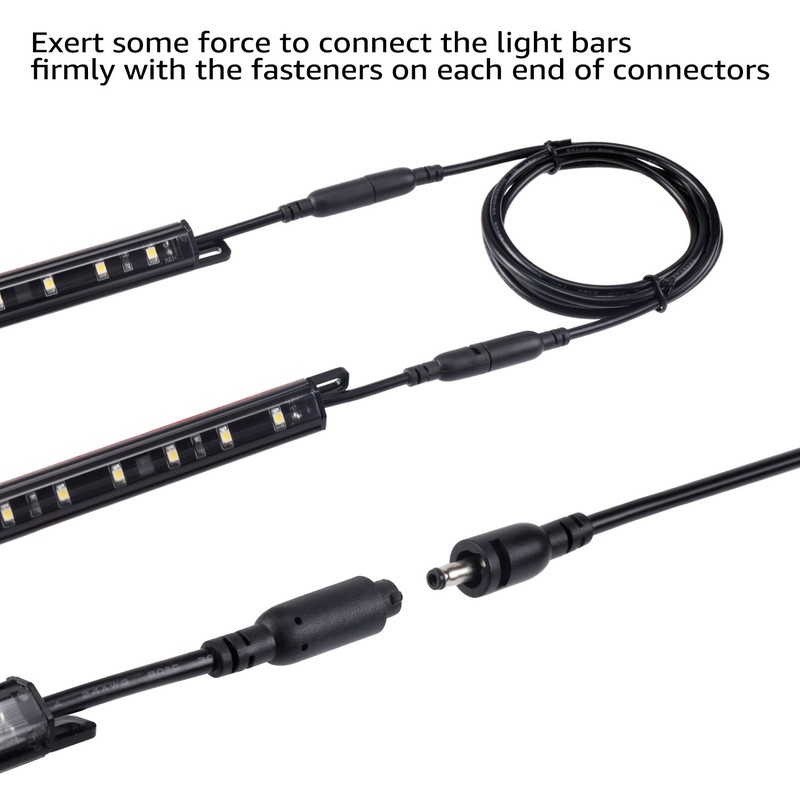 TORCHSTAR 39 Inches Interconnect Cable, Gun Safe Lighting Kit Extension