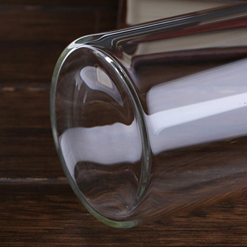 Encheng Glass Water Bottles,16oz Glass Drinking Bottle With Leakproof Stainless