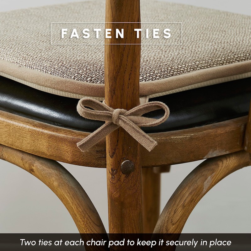 Elegant Comfort 8 Pack Chair Cushion Covers - Skid-Proof Rubber