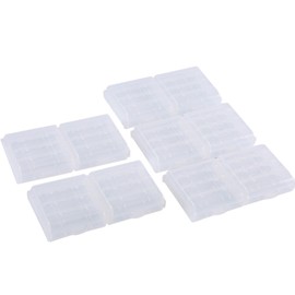 V BESTLIFE - Estuche para Pilas AA/AAA, Soporte Multifuncional Transparente para Pilas Estuche de plástico Duro Caja de Almacenamiento Resistente para Pilas AAA AAA