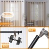 TONIAL 3/4 Curtain Rod 32 to 115 Inch(2.6-9.6ft), Telescoping Splicing