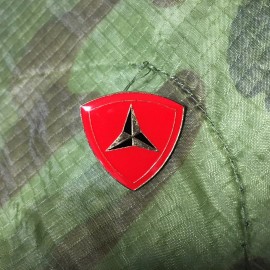 USMC 3RD MARINE DIVISION HAT/LAPEL PINMEASURES 7/8TH'S INCHES