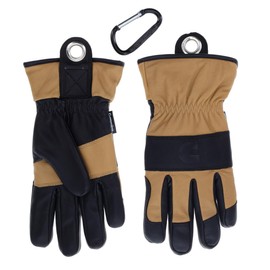 Cummins Winter Leather Gloves Work Gloves Goatskin Leather Fleece Lined with Thinsulate Winter Gloves Men Women Driving Utility Glove, Large