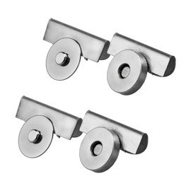 Como Life 390453 Magnetic Buttons Set of 2 (Fabric Thickness) Approx. 0.02 - 0.1 inches (0.5 - 3 mm), Silver, Magnet, Bag, Contents Not Easy to Fall Off, Easy to Install - Approx. 0.6 x 1.0 x 1.0 inches (1.75 x 2.6 x 2.5 cm)