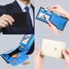 SENDEFN Men's Wallets Genuine Leather RFID Blocking Slim Trifold Wallets