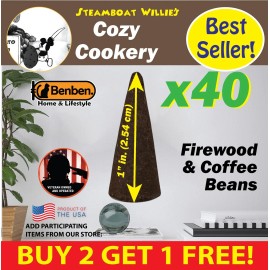 Benben Home & Lifestyle Steamboat Willie's Cookery Benben US Incense 40x1" Cones ~Vegan~ High Fragrance