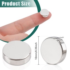 Pack of 200 10 x 3 mm Magnets Strong Neodymium Magnets Extra Strong Small Magnets Round Magnet Strong Magnets Small Mini Magnets for Magnetic Board, Fridge, Whiteboard, Notice Board, Office