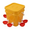 Automatic Chicken Waterer Cup with 12L Handheld Barrel Poultry Drinking