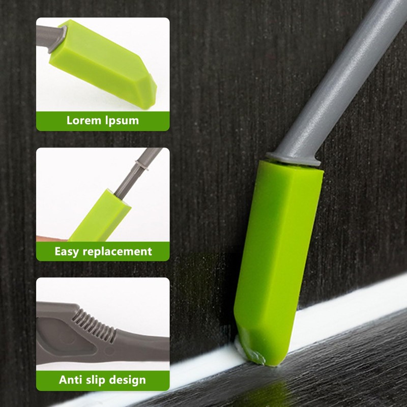 Raheem 9-in-1 Caulking Tool Set - Green, Water Resistant, Plastic,