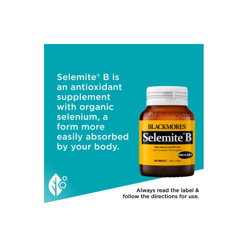 Blackmores Selemite B 100mcg 100 Tablets