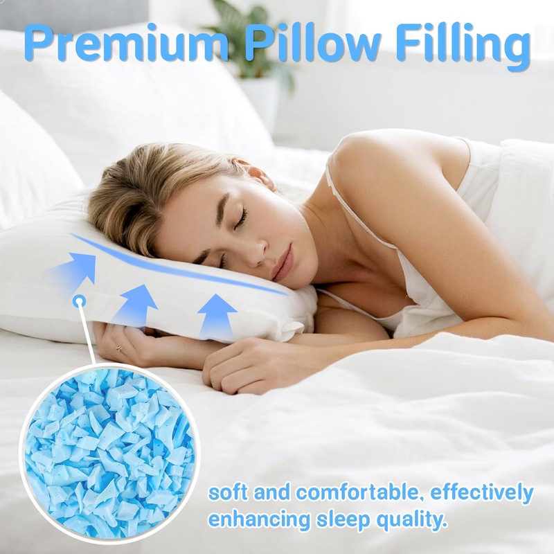 RAINFLOW Shredded Memory Foam Filling - 6.35oz Bean Bag Filler,Soft