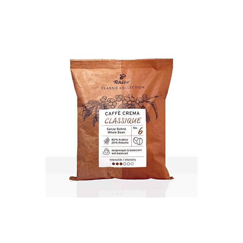 Tchibo Café Crème classique coffee beans, Whole Bean - 500g