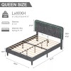 Vecelo LED Light Queen Full Twin Bed Frame with USB