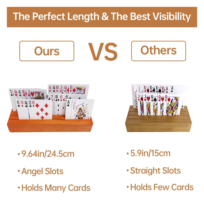 hismocal Playing Card Holders Deck Stand, Play Cards Holder for