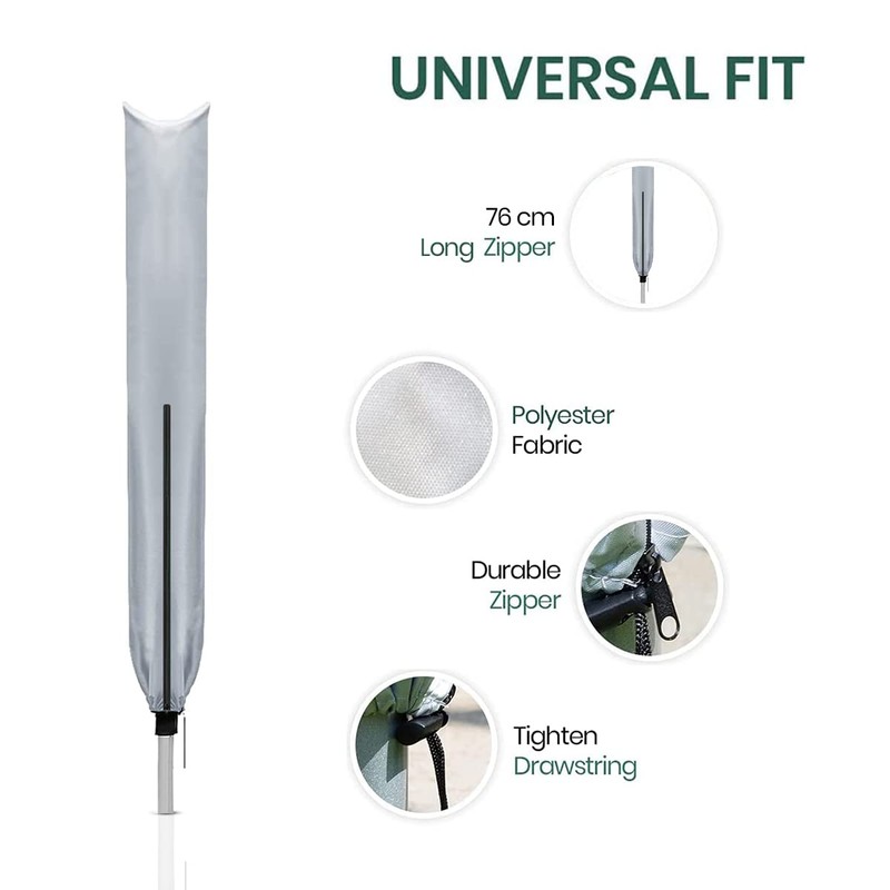 Rotary Airer Cover Waterproof Universal Fit with Zip Washing Line