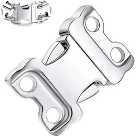 JIPIMON Dog Collar Buckle, Quick Release Stainless Steel Buckle for Small Medium Large Dog Training Collar (2.25mm)