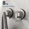 Daily Treasures 2 x Space Aluminium Suction Hooks, Stainless Steel