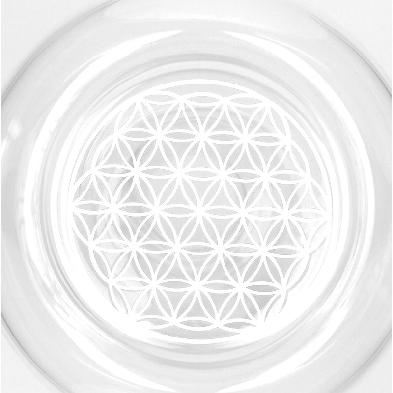 Cadus Water Carafe with Flower of Life White 1 Litre