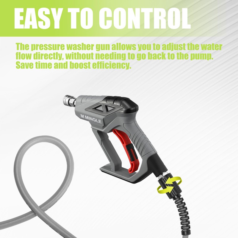 M MINGLE Sewer Jetter Kit for Pressure Washer 200 FT,