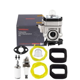 Simperac RY25AXB Carburetor for Ryobi 308054121 RY25AXB RY25 RY25AXBVNM 25cc Gas Jet Fan Blower with Air Filter Kit