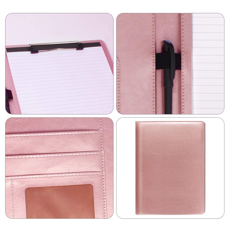 Leather Resume Storage Clipboard Folder Portfolio - GES Clipboard A4