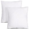 Nalitex Throw Pillow Inserts (Pack of 2, White) Decorative Throw
