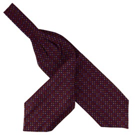 Tony & Paul Charles Edward Silk Ascot Scarf Victoria pink circles - pink