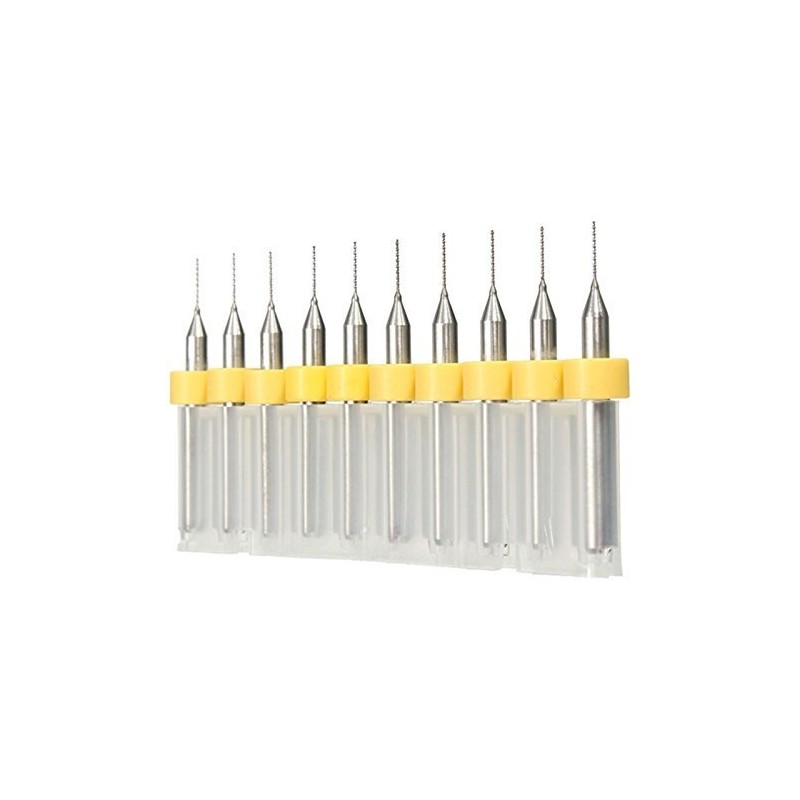 10 Pieces 0.4mm Carbide PCB Drill Bits, Print Circuit Board