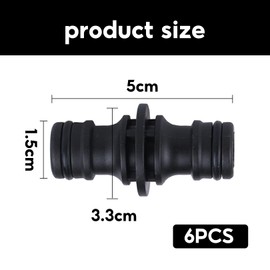 Hose Connectors 1/2 Inch Hose Coupling Garden Hose Coupling Hose Connector Adapter Coupling Hose Connection Set Tap Connections Double Coupling for Connection Hose Coupling