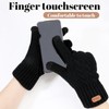 GSrenyu Mens Winter Gloves, Warm Knitted Gloves with Touchscreen, Soft