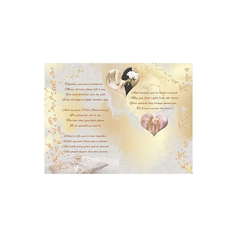 With love Mum and Dad On Your Golden Wedding Anniversary