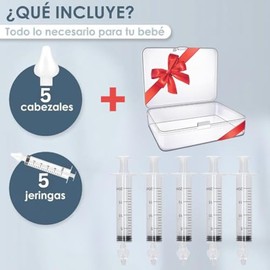 5 enjuagues nasales para bebes. 20 ml y Color transparente