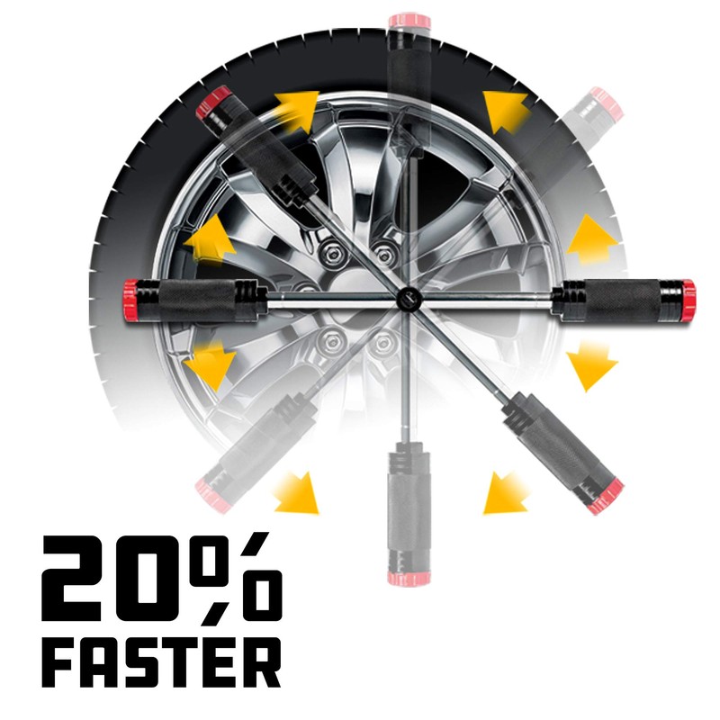 Powerbuilt Billy Club Universal Lug Wrench, Change Vehicle Tires Fast,