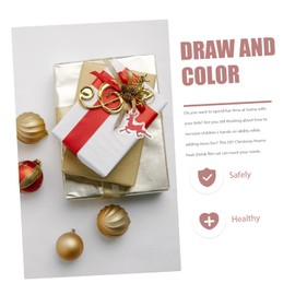 Operitacx 3 Sätze Weihnachts Heat Shrink Sheets Set DIY Bastelmaterial für Kreative Handarbeiten Handgefertigte Dekorationen und Designs