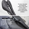 GORIX Bike Short Saddle Seat Short Nose Wide Hole Shock