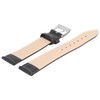 MARBURGER 27622 Watch Strap 22 mm Leather Smooth with Seam
