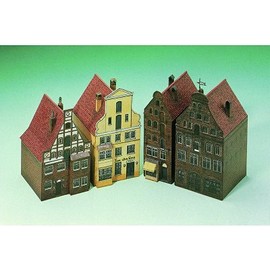 Aue Verlag 5 x 6 x 9 cm Häuser aus Lüneburg II Modell Kit (4-teilig)