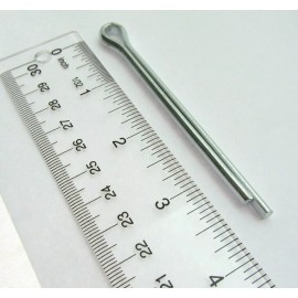Unbranded Cotter Split Pin ~ 1/4 inch x 3 inch ~ Extra Long ~ Zinc Plated