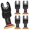Vearter Bi-Metal Titanium Oscillating Tool Blade 5PCS for Soft Metal,