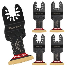 Vearter Bi-Metal Titanium Oscillating Tool Blade 5PCS for Soft Metal, Nail